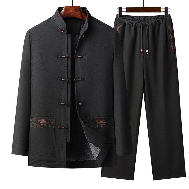 블랙 벨벳 두꺼운 + 블랙 바지