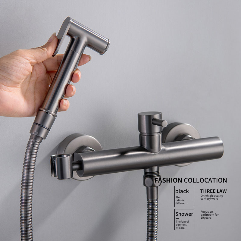 Cross-Border Hotel Engineering Hot and Cold Spray Gun Set for Bidet, Bathroom Toilet Copper Flusher, and Shower Cross-Border Hotel Engineering Hot and Cold Spray Gun Set for Bidet, Bathroom Toilet Copper Flusher, and Shower