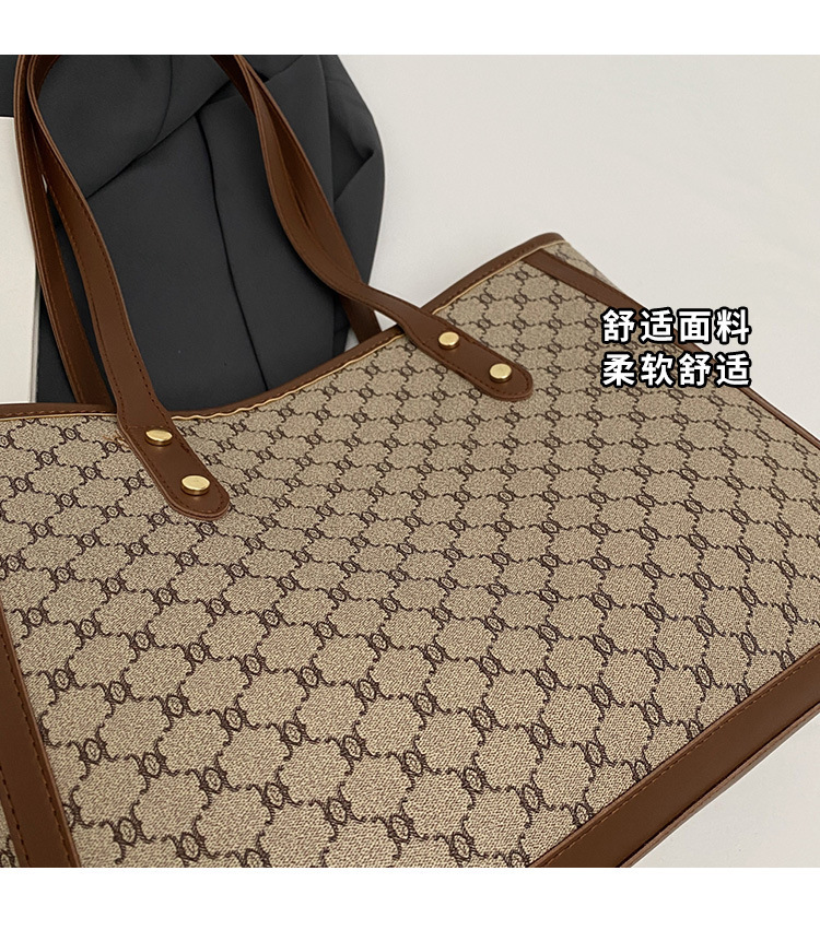 High-end, stylish, versatile, hand-carry bag for women, 2025 new trendy and popular single-shoulder bag with large capacity tote bag Specification drawing