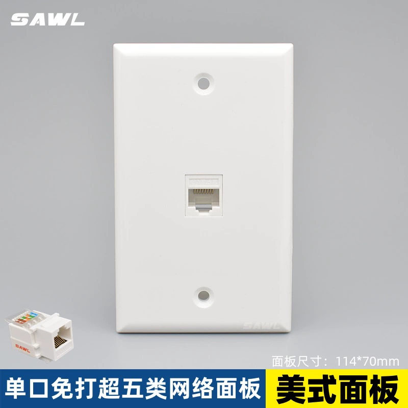 Тип 120 keystone гнезда кабеля сети ультра-5 одного-порта американского стандарта американский