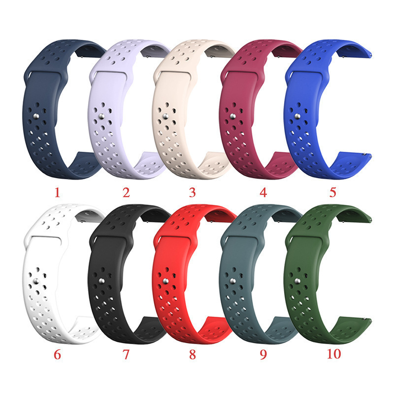 For Samsung Galaxy Active 2 40 44MM Breathable Strap Silicone Sport Strap