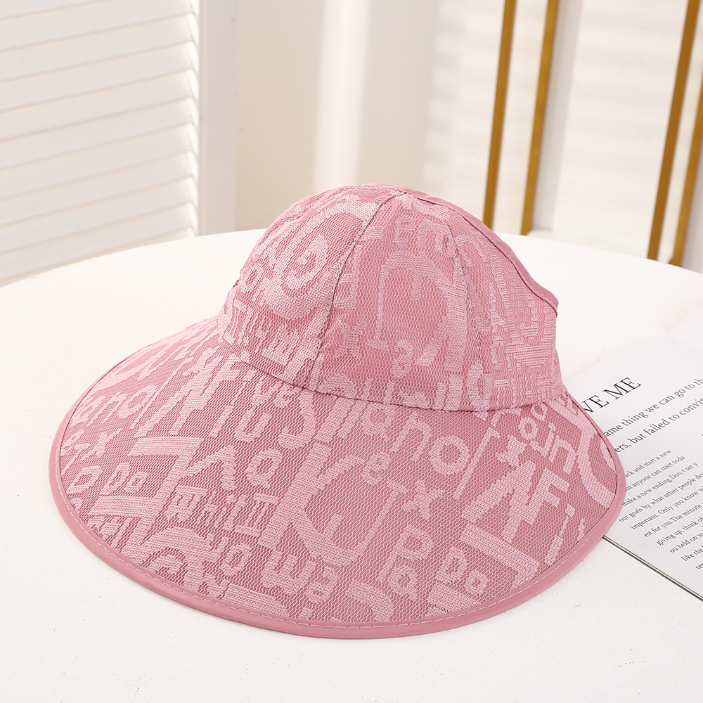 2024 Spring/summer New Lace Empty Top Hat Women's Hat Outdoor Outgoing Sunshade Hat Thin Fashion Casual Simple Versatile Sun Hat_voghion.com