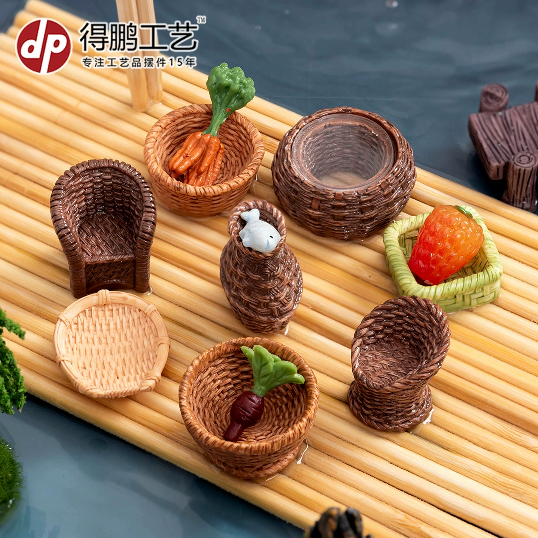 Бамбуковая мебель украшения из смолы бамбуковый стул Совок Рыбная корзина бамбуковый горшок ремесла Креативные украшения для дома аксессуары
