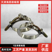 现货T型弹簧卡箍强力喉箍汽车管道卡管箍胶管喉箍管卡厂家供应
