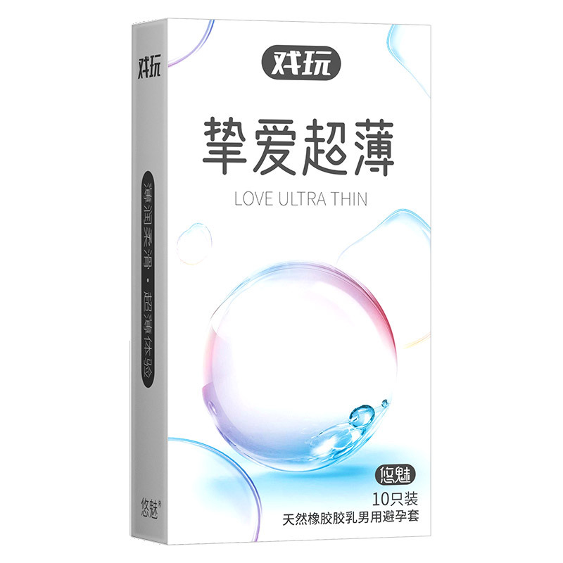 Youmei jugar condón ultrafino partículas de hilo de condón 10 piezas al por mayor juguetes sexuales para adultos fabricantes enviar en nombre