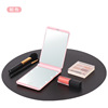 LED makeup mirror girl portable beauty makeup mirror 8 lantern gift small mirror folding mirror binary mirror