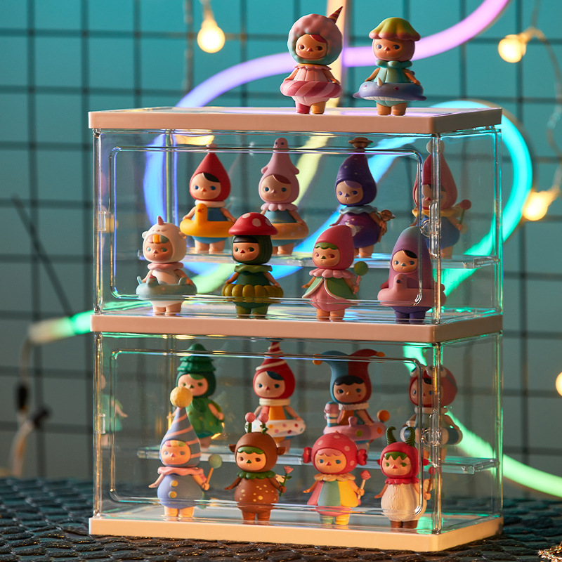 Blind Box Storage Display Rack Lego Handheld Shelf Transparent Swing Cabinet Acrylic Bubble Mate Doll Display Box