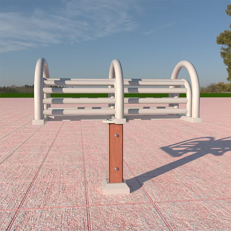 Nuevo estándar nacional al aire libre equipo de acondicionamiento físico de plástico y madera camino de acondicionamiento físico multifuncional integrado equipo de acondicionamiento físico de ancianos equipo de entrenamiento