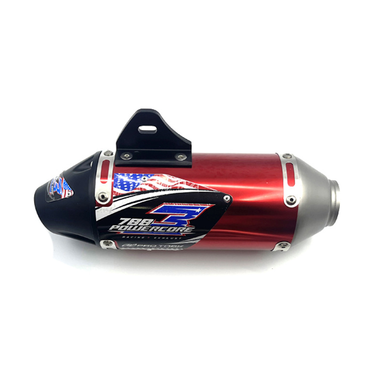CRF250, Motuoche Exhaust pipe - e2-single-tail-payment-red