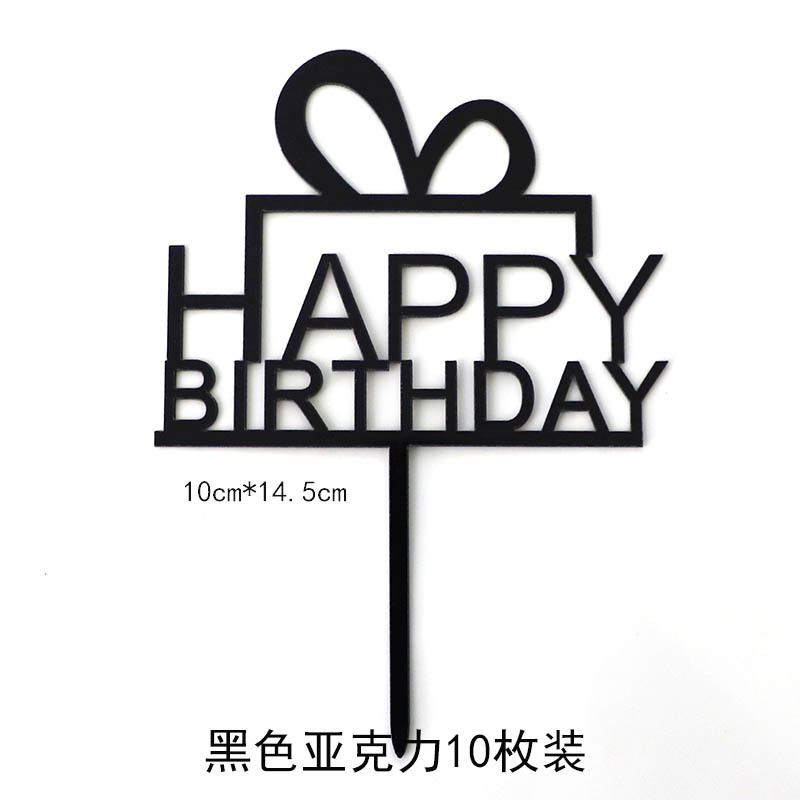 Copyright acrílico pastel decoración ins estilo creativo AMOR Feliz cumpleaños postre de mesa