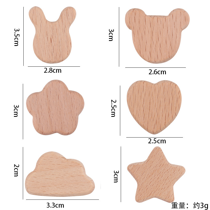 Nuevos productos para bebés calmar bebés accesorios de beech DIY creativo tetera cadena pulsera accesorios de juguetes de goma de dente