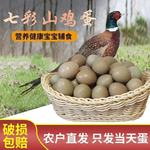 新鲜鸡蛋农家散养七彩山鸡蛋土鸡蛋批发鸡蛋本省批整箱土鸡蛋批货