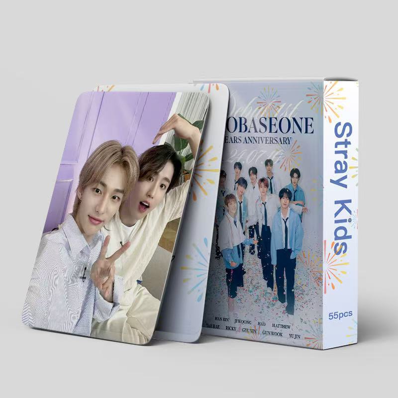 Cadena total de gran cantidad de nuevos productos en stock 55 tarjetas de álbum SKMyBreath KPOP estrella alrededor de la tarjeta de colección LOMO
