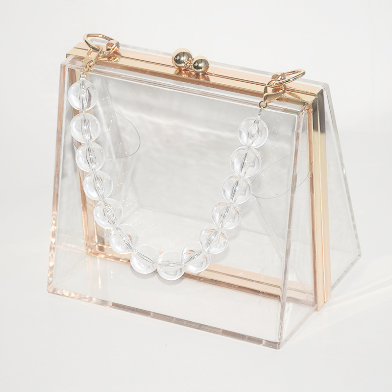 469g Weight Lock clasp Closure Type Top Handle Strap Type Evening Bag Bags Type Holiday, Party Occasion Acrylic Material Solid Color Pattern All Seasons Season Women's Gender Vintage Style Style Square Shape Small Size Women's Small Arylic Solid Color Vintage Style Square Lock Clasp Evening Bag 26