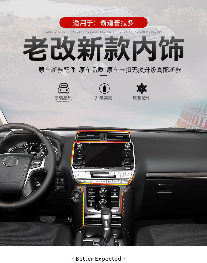 Suitable for 2018 Toyota Prado 10.1inch vertical screen Android smart navigation system with large display