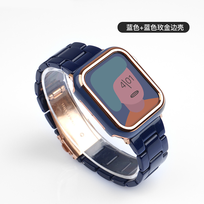 Aplicable a la 10a generación 98765se Apple Watch Nueva correa de acrílico de resina 14 mm22 mm Comercio exterior al por mayor