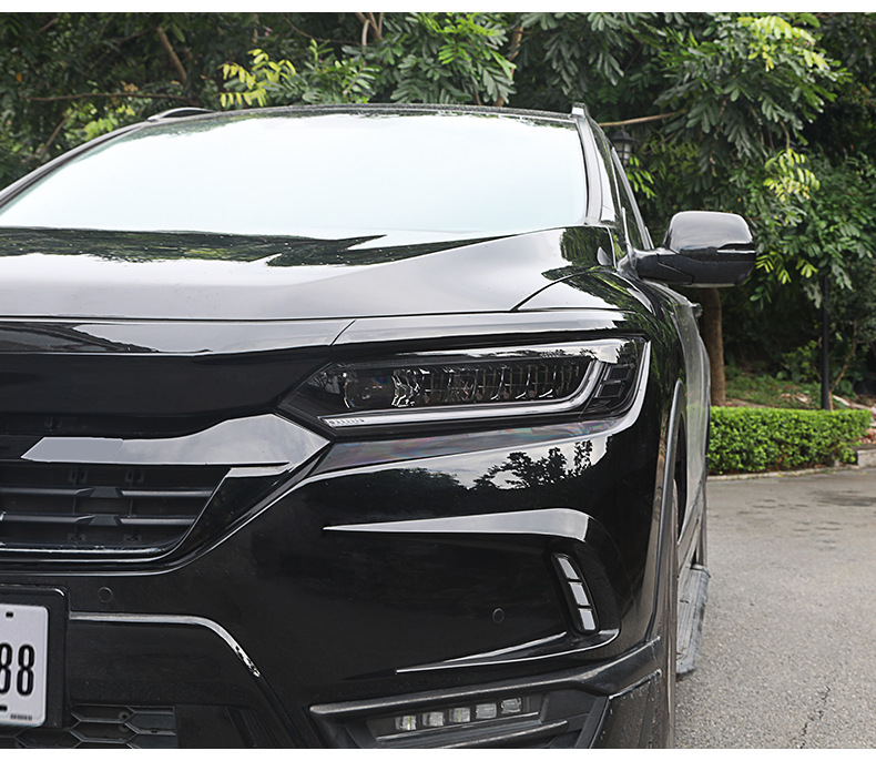 Suitable for Car Blackened Lamp Film Tpu Honda Xrv/Crv/Urv Color Changing Film Headlight Taillight Black Warrior Car