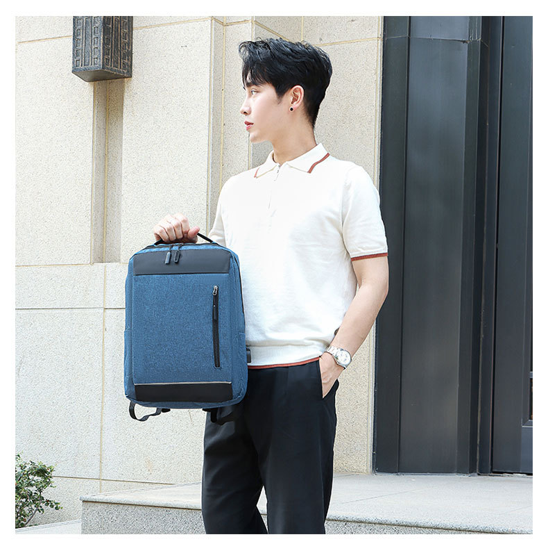 New USB port charging backpack for business commuting, large-capacity casual and simple schoolbag undefined