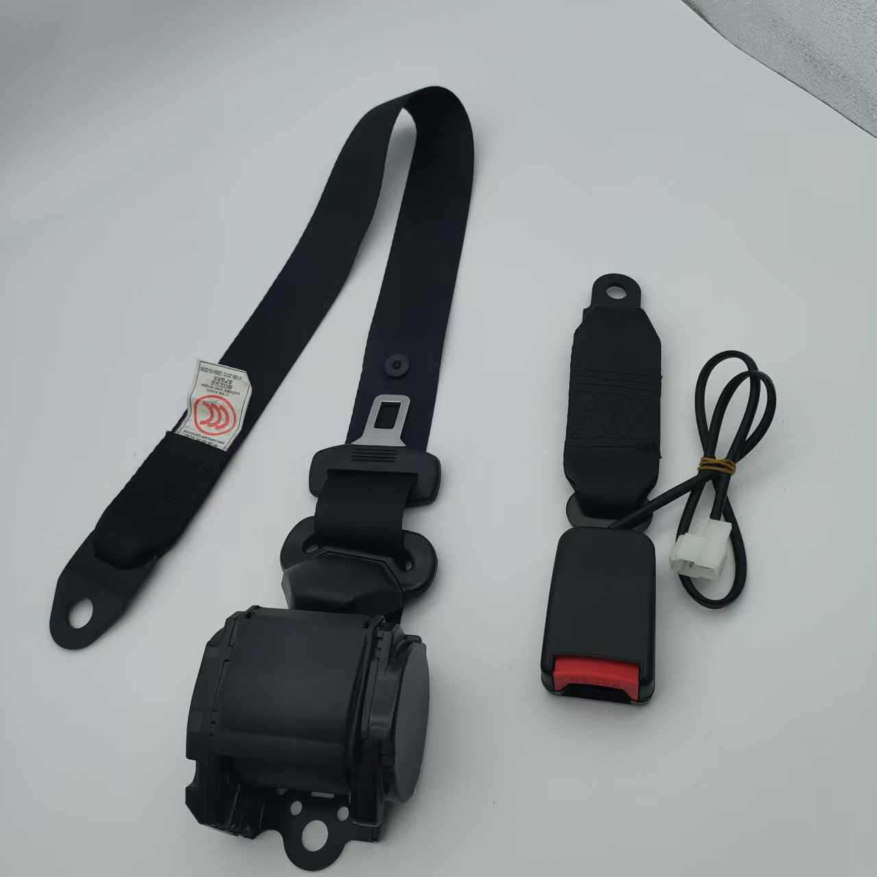 Car Seat Belt for Passenger and Cargo Vehicles, Driver and Passenger Side, Diagonal Shoulder Type, Automatic Retracting Three-Point Emergency Locking Seat Belt