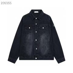 Stone Island石头岛重工牛仔衣高版本水洗做旧高街男女工装外套