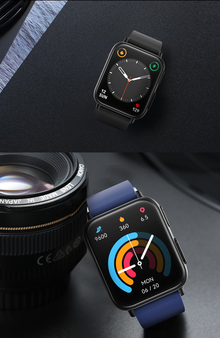 The new cross-border TK10 smartwatch, ECG, heart rate, blood pressure, blood oxygen, body temperature, fitness and health wristband, and incoming call reminder undefined