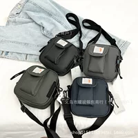Новые мужские и женские сумки на ремне Carhartt, сумка на плечо, диагональная повседневная холщовая маленькая сумка, женская мини-сумка на плечо, универсальная