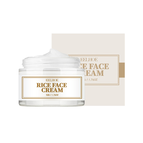 EELHOE Rice Powder Cream Deeply Hydrates, Nourishes, Repairs Skin Barrier, Fades Age Spots, Whitens, and Evens Skin Tone.