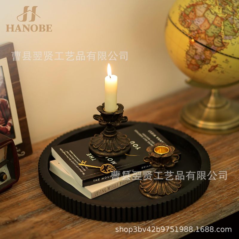 木制ins托盘装饰茶具饼干摆件收纳花瓶酒店桌面香薰化妆品首饰盘|undefined