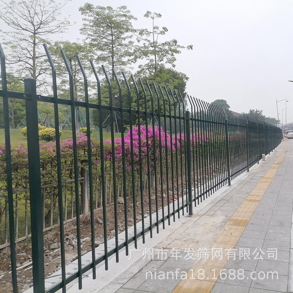 佛山别墅围墙护栏 装饰花枪尖铁艺金属安全防护围栏