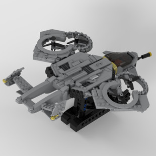 Moc-133144 Science Fiction Helicopter in the New Movie with Display Stand 740 Particle Count
