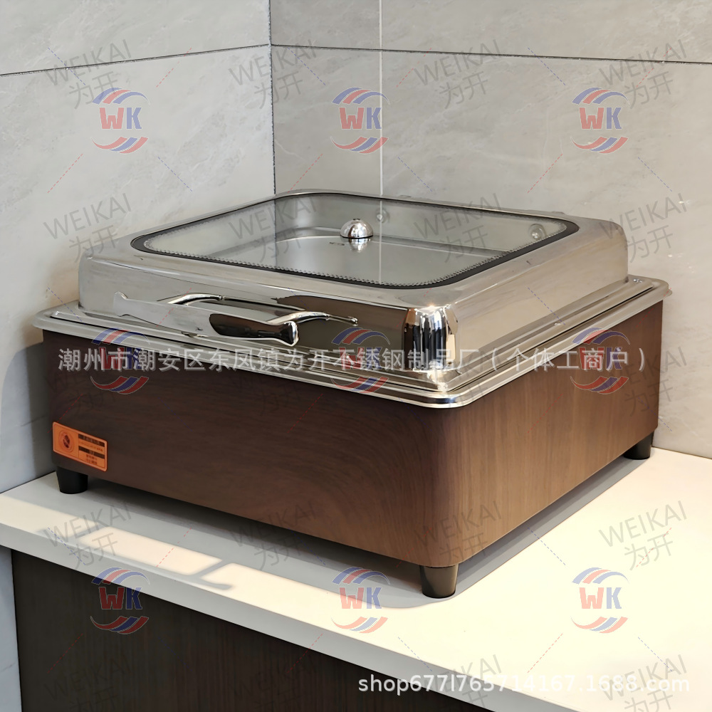 Horno de aislamiento térmico buffet de grano de madera horno de calentamiento eléctrico comercial horno de Buffy eléctrico inteligente CNC horno de calentamiento eléctrico de restauración hotelera hidráulico 9L