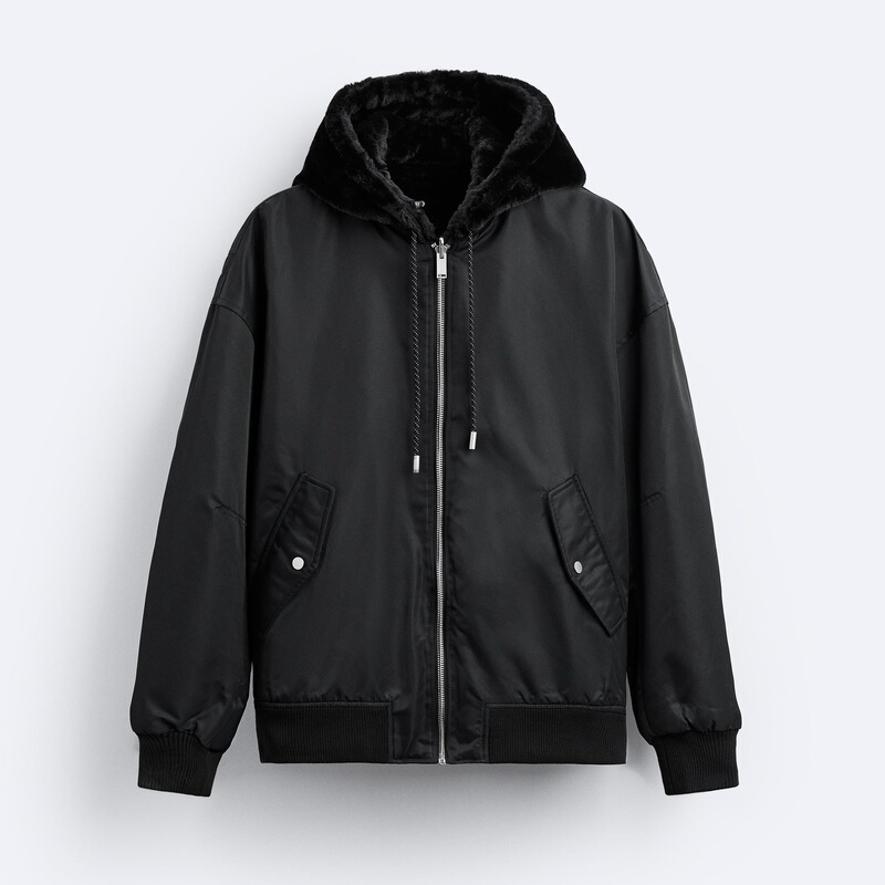 2026 Autumn/Winter Casual Men's Thickened Warm Hooded Reversible Bomber Jacket Fashionable Versatile Cotton Coat 2026 Autumn/Winter Casual Men's Thickened Warm Hooded Reversible Bomber Jacket Fashionable Versatile Cotton Coat
