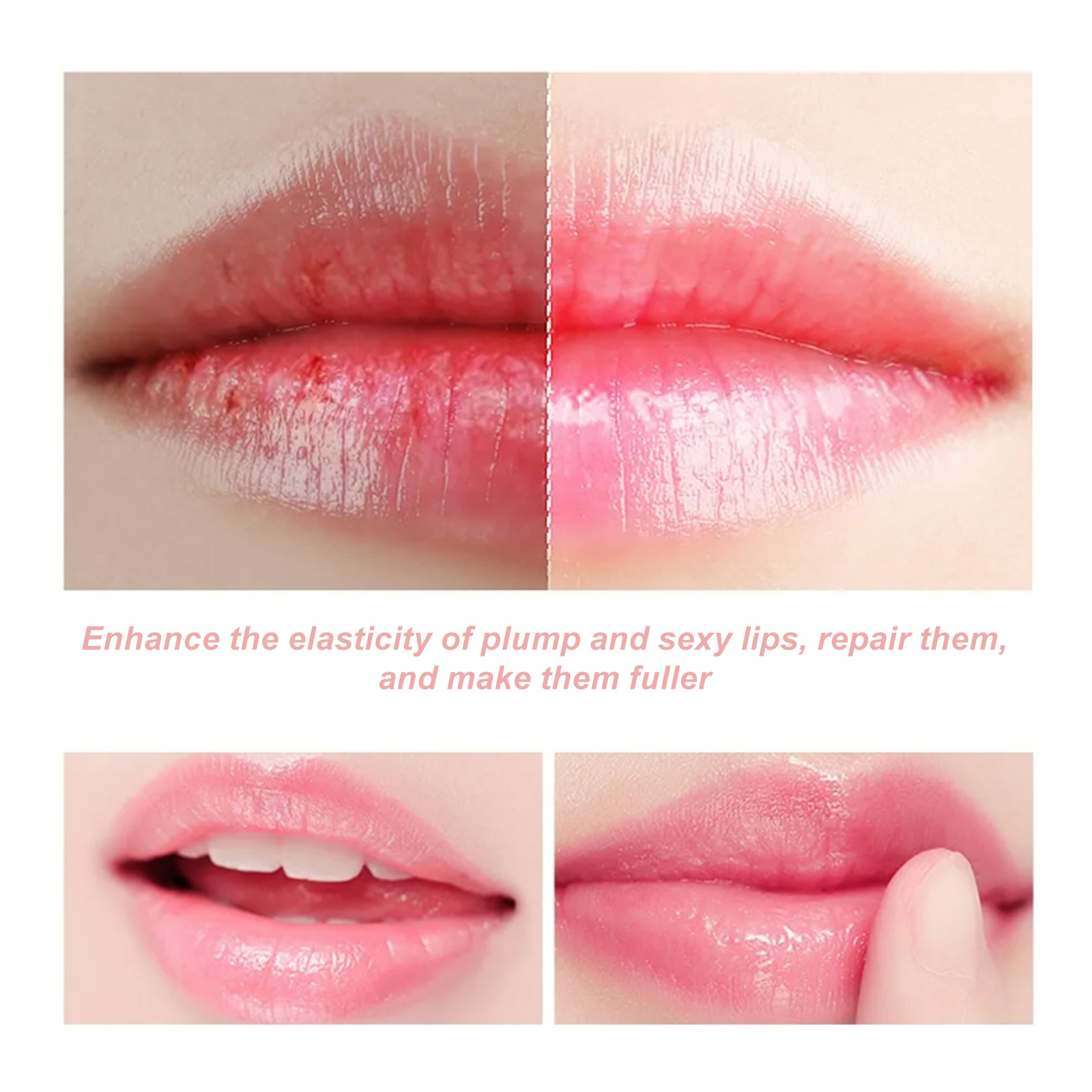 OUHOE Lubricating Moisturizes Lines, for Lip Peeling, Anti Dry Cracking, and Rich Care Oil_voghion.com