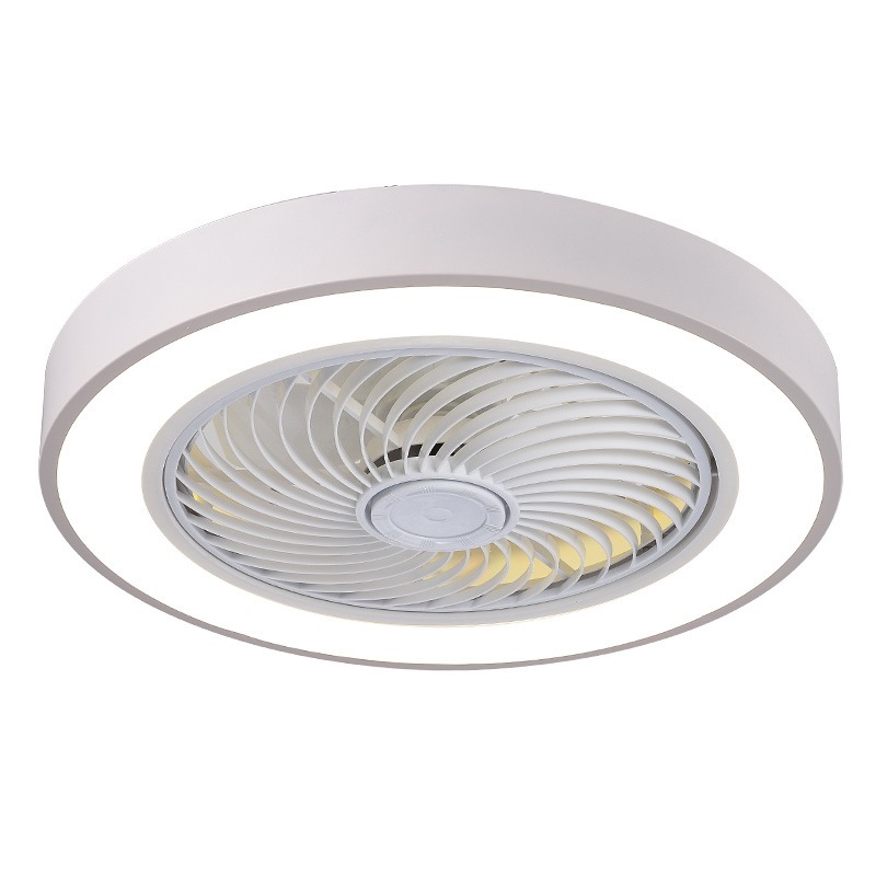 Lámpara Ventilador de Techo Invisible de Hierro y Plástico con Regulación de Luz y Control Remoto para Dormitorio image 5