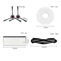 Suitable for Cobos YEEDI one-point sweeping robot K10 accessories roller brush side brush filter mop cleaning liquid