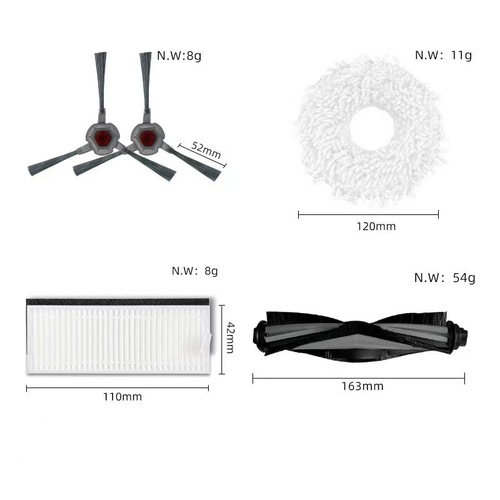 Suitable for Cobos YEEDI one-point sweeping robot K10 accessories roller brush side brush filter mop cleaning liquid