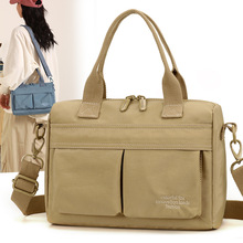 Colorful Fox2025新款尼龙防泼水手提公文包单肩斜挎女多隔层布包