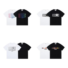 クロスボーダー メゾン マルジェラ マルジェラ デジタル プリント MM6 ピュアコットン 高品質 メンズ Tシャツ