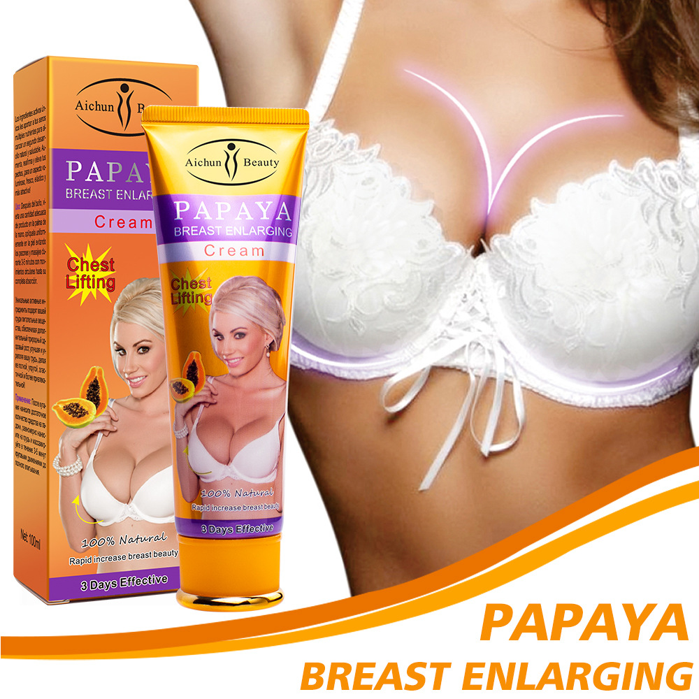 Cross-border aichun Breast cream papaya essence moisturizing lifting chest massage cream wholesale Breast cream