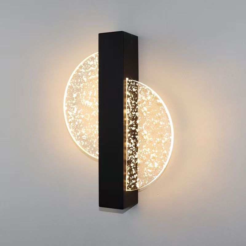 Luz de pared acrílica de lujo nórdica sala de estar televisión de fondo lámpara de pared interior pasillo dormitorio cabezal de cama lámpara de pared
