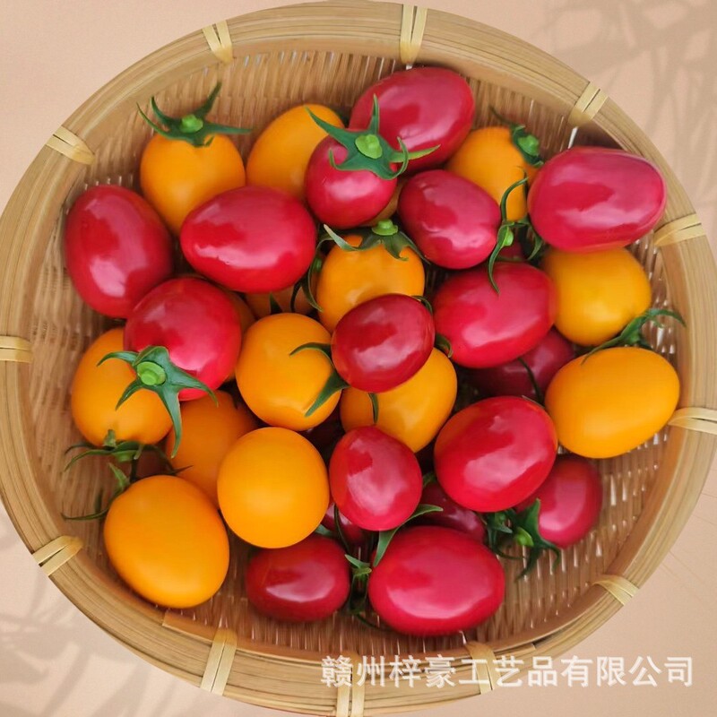 仿真蔬菜模型批发假泡沫西红柿摆件装饰摆设假番茄道具千禧果教具|undefined