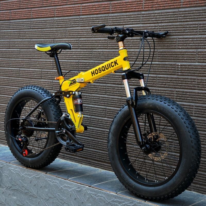 Beach snow bike 2026 new model, dual shock absorbers, off-road, large wide tires, foldable mountain bike for children and adults Beach snow bike 2026 new model, dual shock absorbers, off-road, large wide tires, foldable mountain bike for children and adults