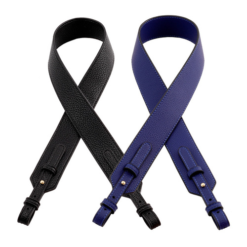 Versatile shoulder strap wide shoulder strap women's shoulder bag strap printed crossbody bag accessories blue long one shoulder pebbled pattern