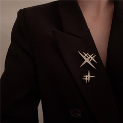 Star Pin Korean Minimalist Small and Large Personalized Pin Collar Pin Anti-Slip Button Cardigan Western Accessories Unisex