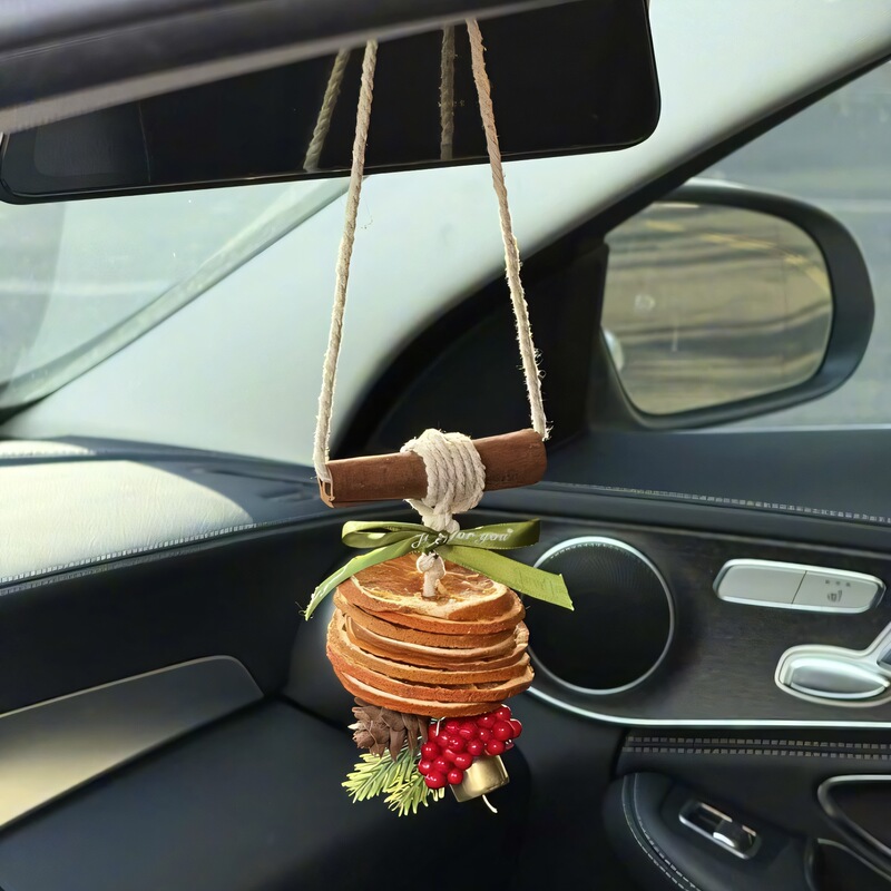 クリスマス車吊りガール感覚 diy オレンジ風味車の香水アロマセラピー車の雰囲気装飾ペンダント|undefined