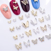 Metal nail decoration, three dimensional nail stickers, fake nails, small accessory for manicure, wholesale