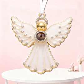 100种语言我爱你合金天使翅膀投影项链感恩圣诞节礼物图片定 制