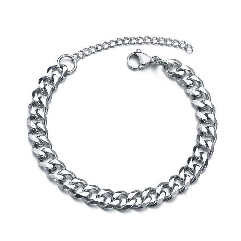 2023 European and American New Street Cuban chain hip hop Rap men's bracelet Amazon Etsy jewelry