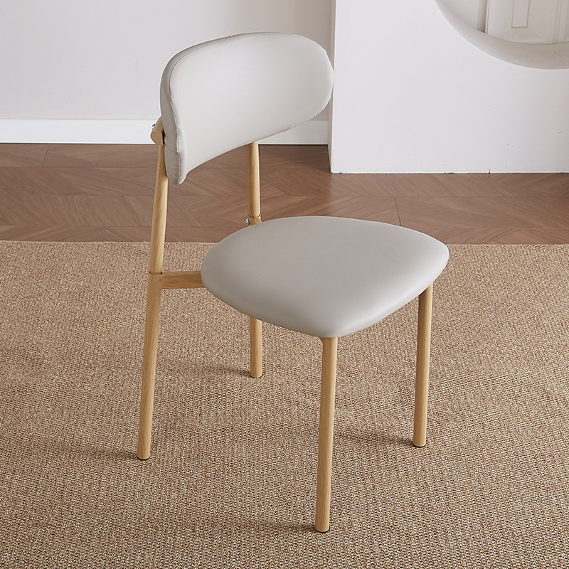 Silla de comedor práctica de viento crema silla de comedor doméstica pequeña silla moderna simple silla de restaurante de hotel de estudio