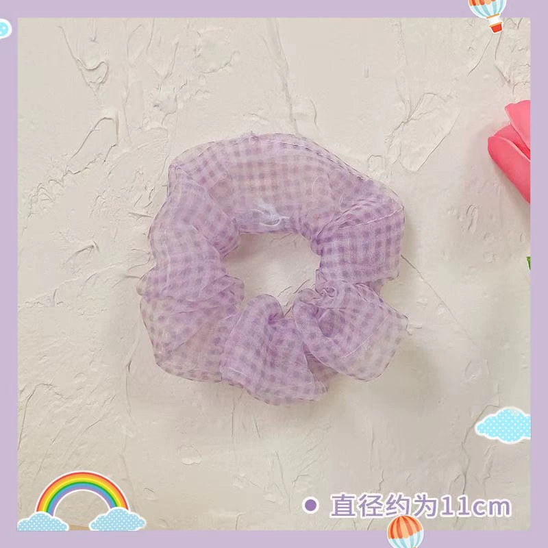 Резинка для волос (фиолетовая) от Purple, корейский стиль, широкий цветовой диапазон, мягкий материал из нескольких тканей
